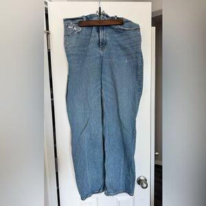 Abercrombie & Fitch Blue Baggy Jean High Rise